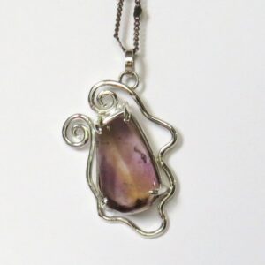 Twin galaxies necklace pendant