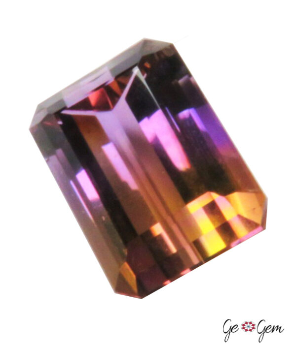 Large AAA+ Bi-Color Ametrine Gemstone – Octagon Cut | Natural & Faceted Loose Stone