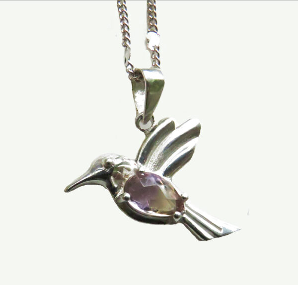 Hummingbird necklace pendant - Image 4