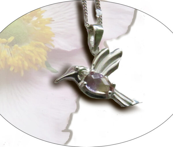 Hummingbird necklace pendant